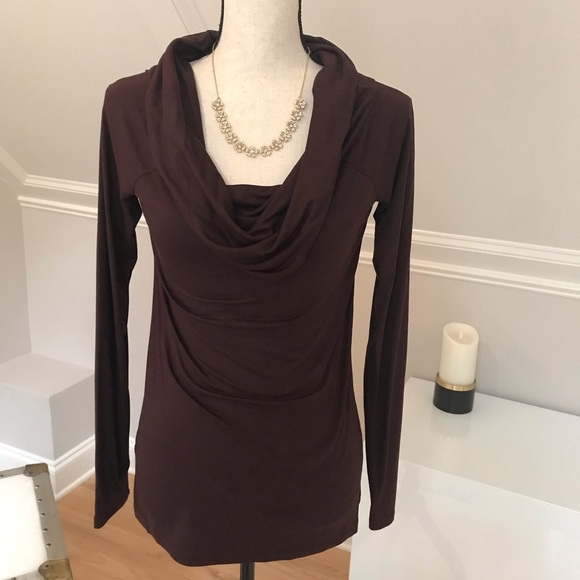 Ann Taylor Wine Colored Knit Top. Size S. NWT - Picture 3 of 8